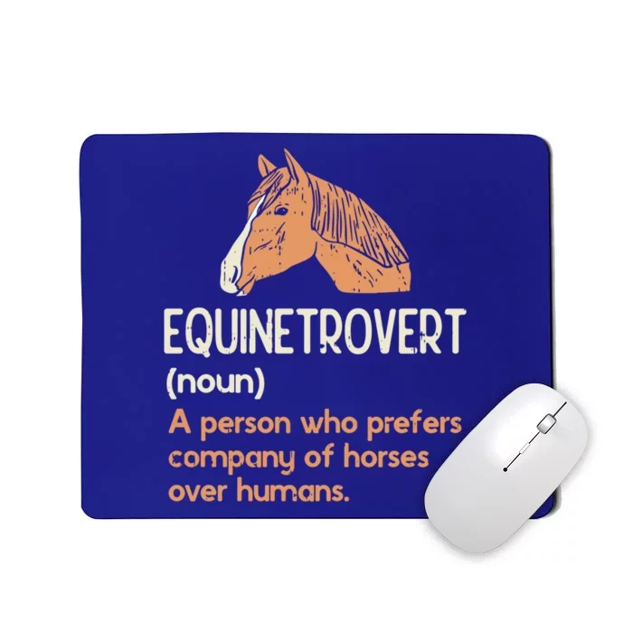 Fun Horse Lover Humor Funny Horse Definition Cute Gift Mousepad