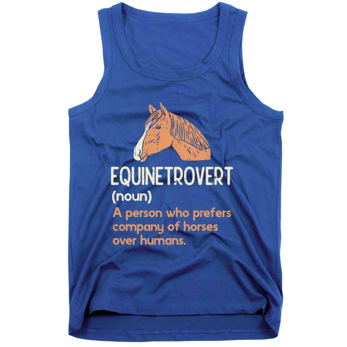 Fun Horse Lover Humor Funny Horse Definition Cute Gift Tank Top