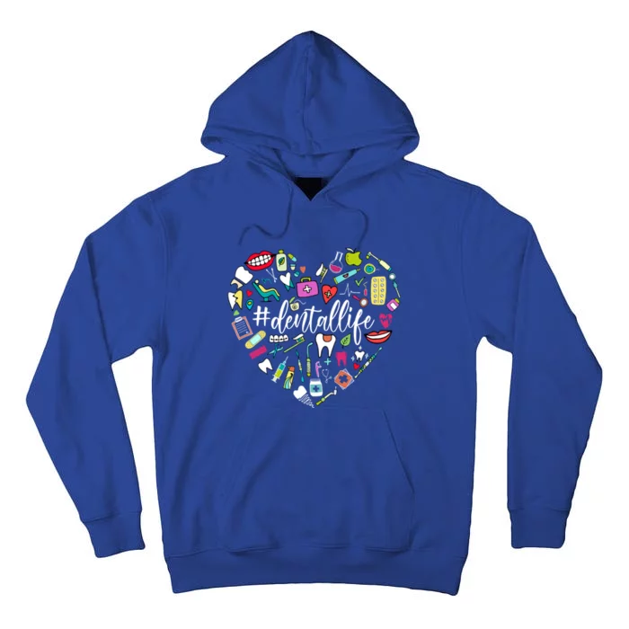 Funny Heart Love Dental Life Dentist Valentine's Day Outfits Great Gift Tall Hoodie