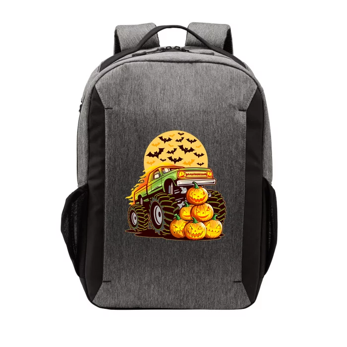 Funny Halloween Monster Truck Vector Backpack