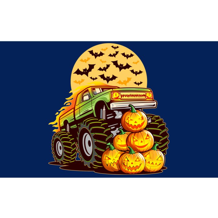 Funny Halloween Monster Truck Bumper Sticker