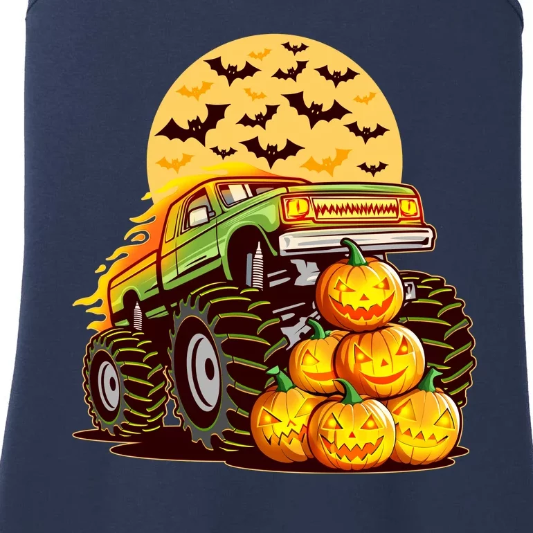 Funny Halloween Monster Truck Ladies Essential Tank