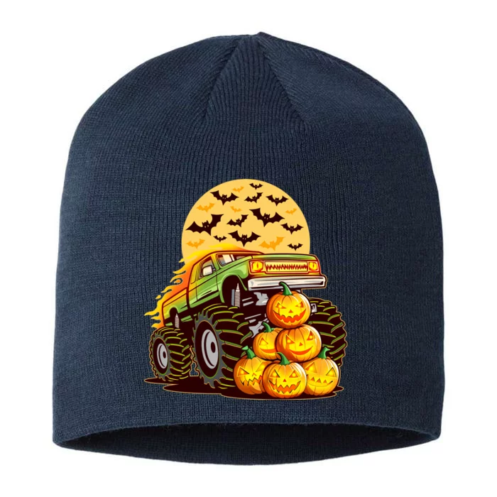 Funny Halloween Monster Truck 8 1/2in Sustainable Knit Beanie