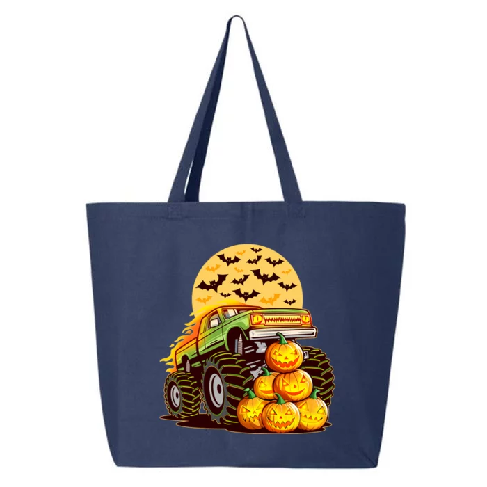 Funny Halloween Monster Truck 25L Jumbo Tote