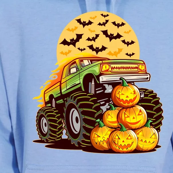 Funny Halloween Monster Truck Unisex Surf Hoodie