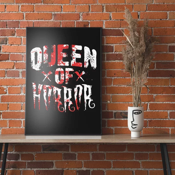 Funny Horror Movie Gift Scary Queen Of Horror Mother's Day Poster