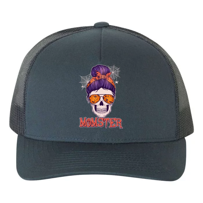 Funny Halloween Momster Monster Skull Yupoong Adult 5-Panel Trucker Hat