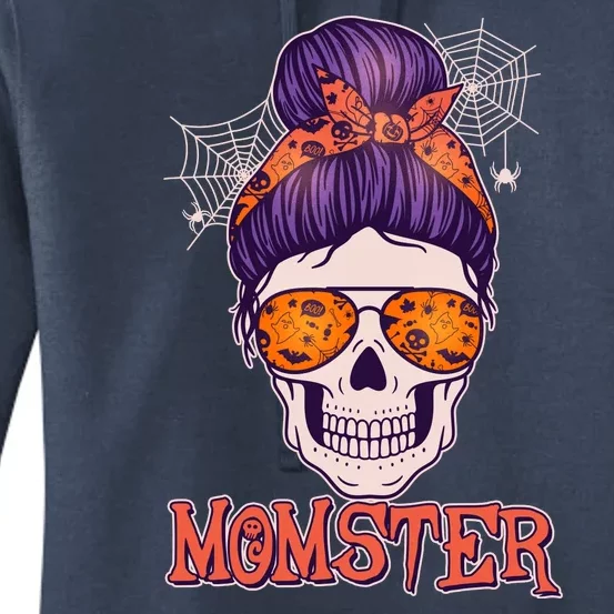 Funny Halloween Momster Monster Skull Women's Pullover Hoodie