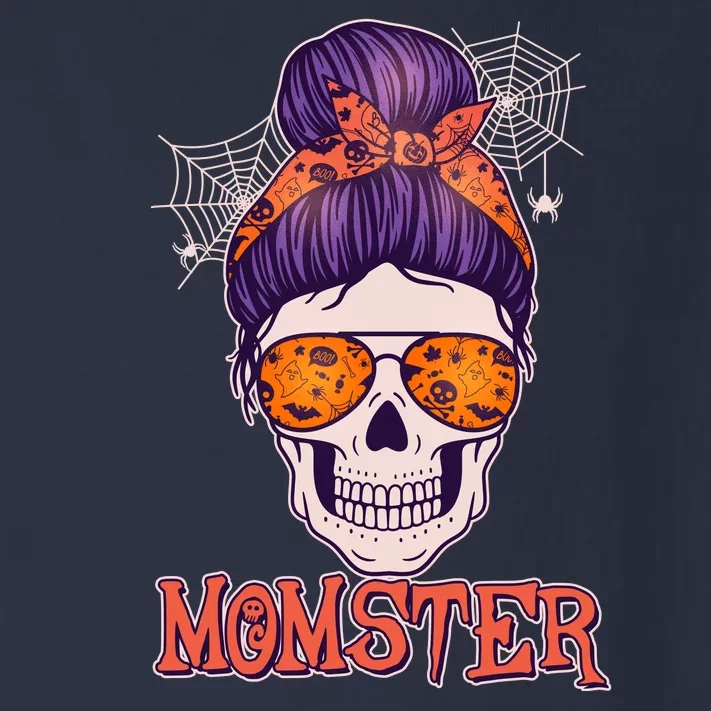 Funny Halloween Momster Monster Skull Toddler Long Sleeve Shirt