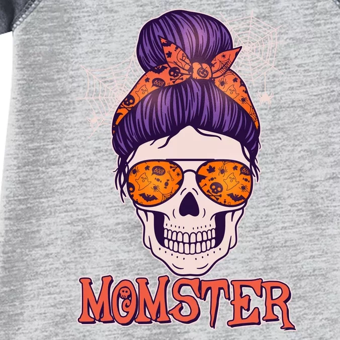 Funny Halloween Momster Monster Skull Infant Baby Jersey Bodysuit