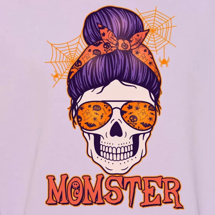 Funny Halloween Momster Monster Skull Garment-Dyed Sweatshirt