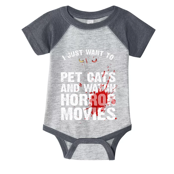 Funny Horror Movie For Cat Lover Halloween Infant Baby Jersey Bodysuit