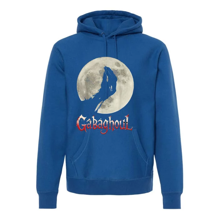 Funny Hand Moon Gabagool Halloween Premium Hoodie