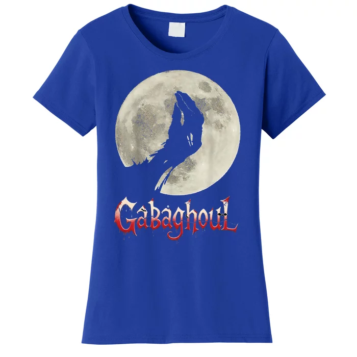 Funny Hand Moon Gabagool Halloween Women's T-Shirt