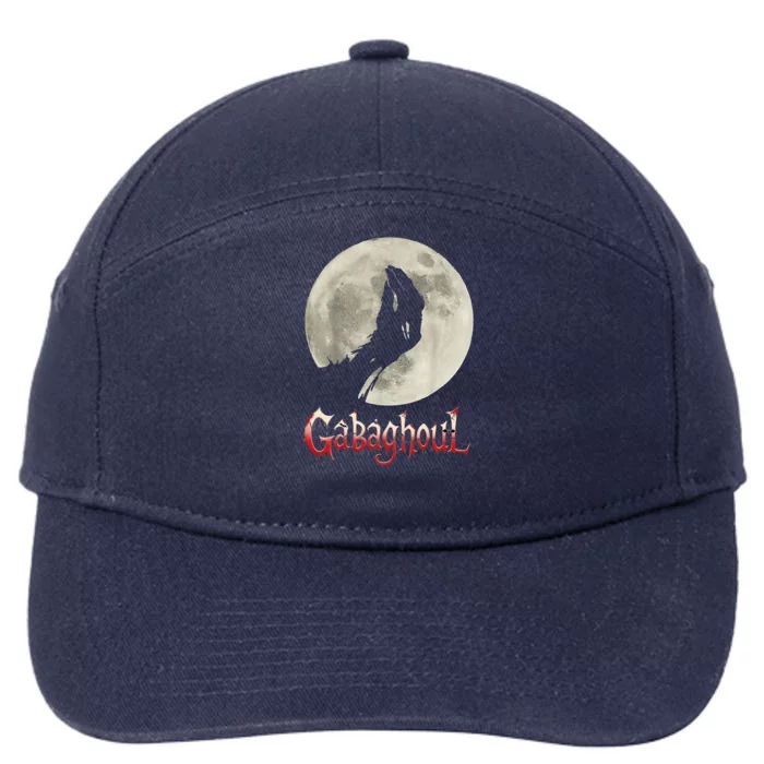 Funny Hand Moon Gabagool Halloween 7-Panel Snapback Hat