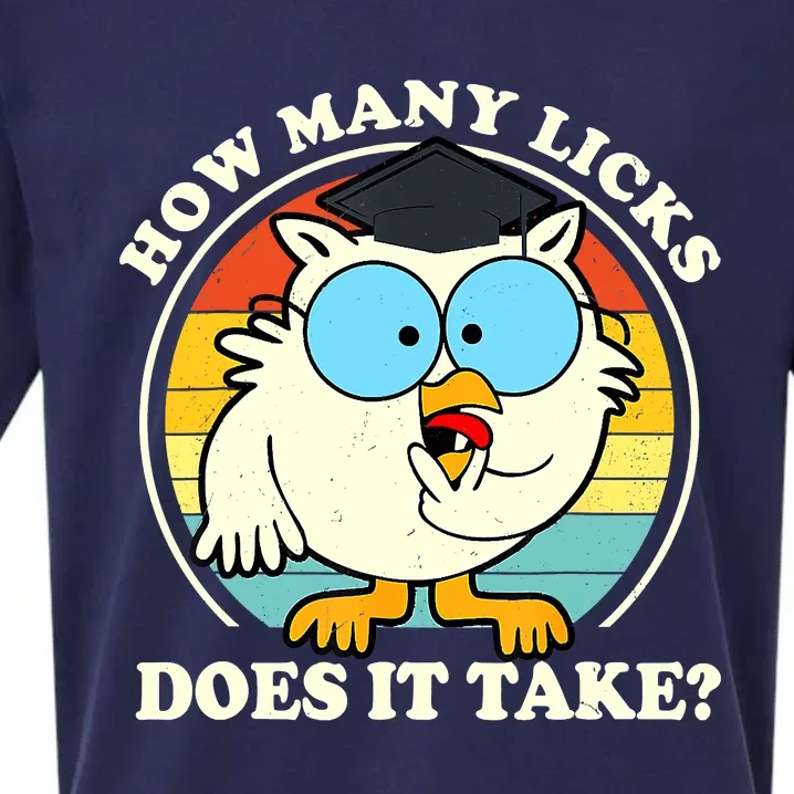 Funny How Many Licks Does It Take Owl Sueded Cloud Jersey T-Shirt