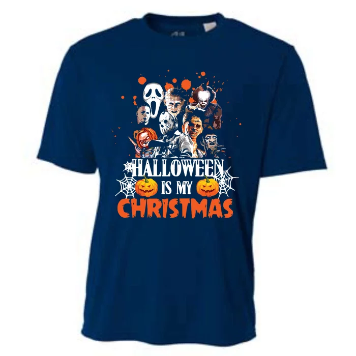 Funny Horror Movies Characters Halloween Is My Christmas Cooling Performance Crew T-Shirt