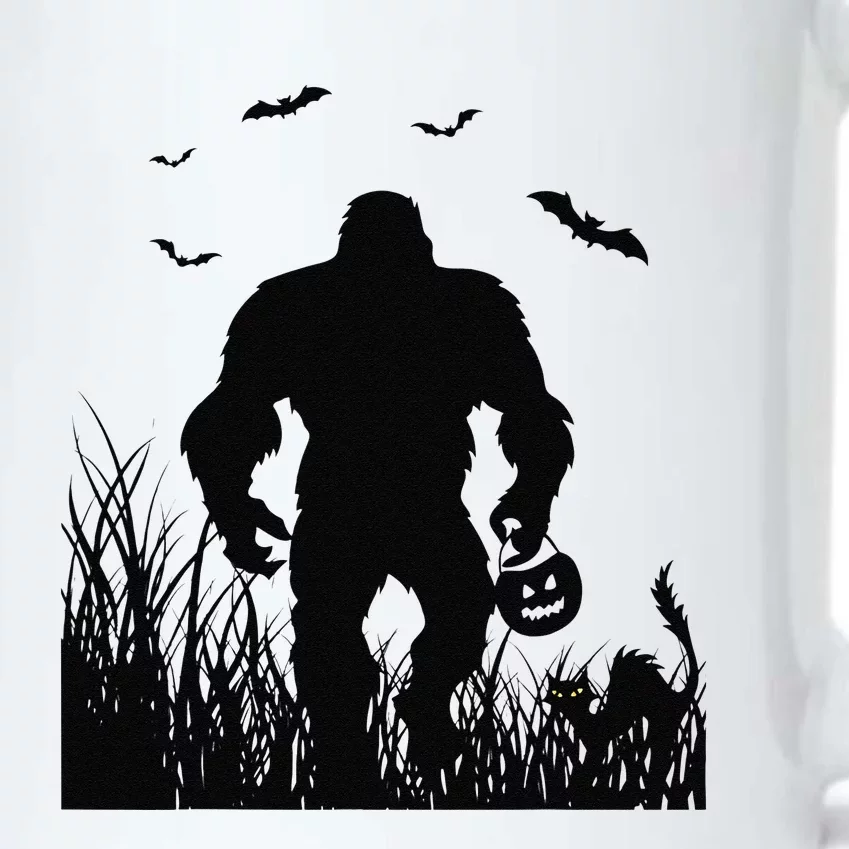 Funny Halloween Mom Dad Bigfoot Costume Black Color Changing Mug