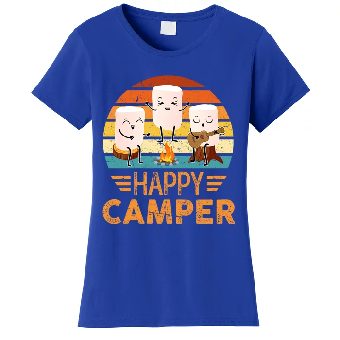 Funny Happy Marshmallow Camper Cute Meaningful Gift Women's T-Shirt