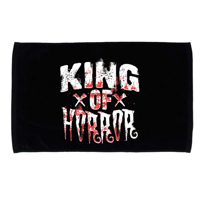 Funny Horror Movie Gift Scary King Of Horror Microfiber Hand Towel