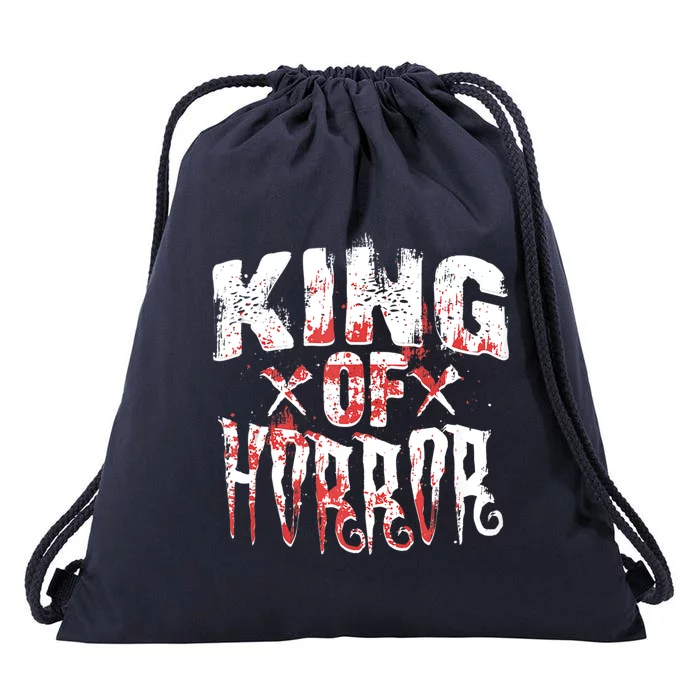 Funny Horror Movie Gift Scary King Of Horror Drawstring Bag