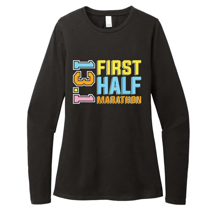 First Half Marathon 131 Trail Runner Training Half Marathon Womens CVC Long Sleeve Shirt