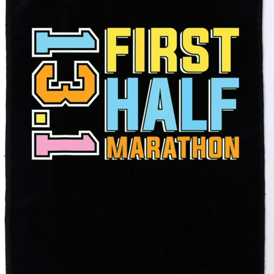 First Half Marathon 131 Trail Runner Training Half Marathon Platinum Collection Golf Towel