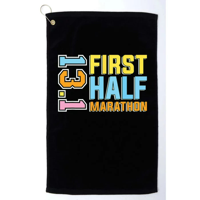 First Half Marathon 131 Trail Runner Training Half Marathon Platinum Collection Golf Towel