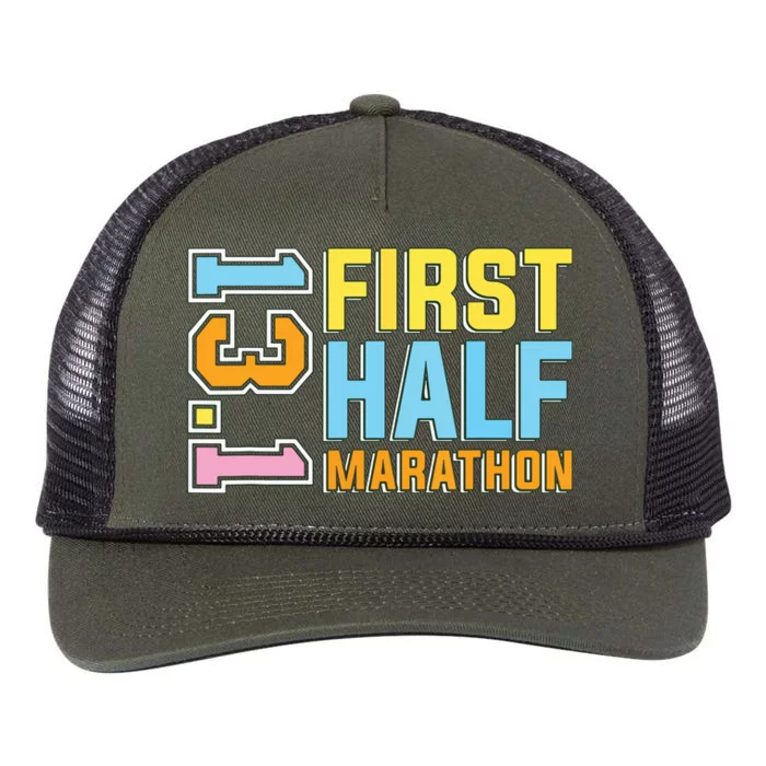 First Half Marathon 131 Trail Runner Training Half Marathon Retro Rope Trucker Hat Cap