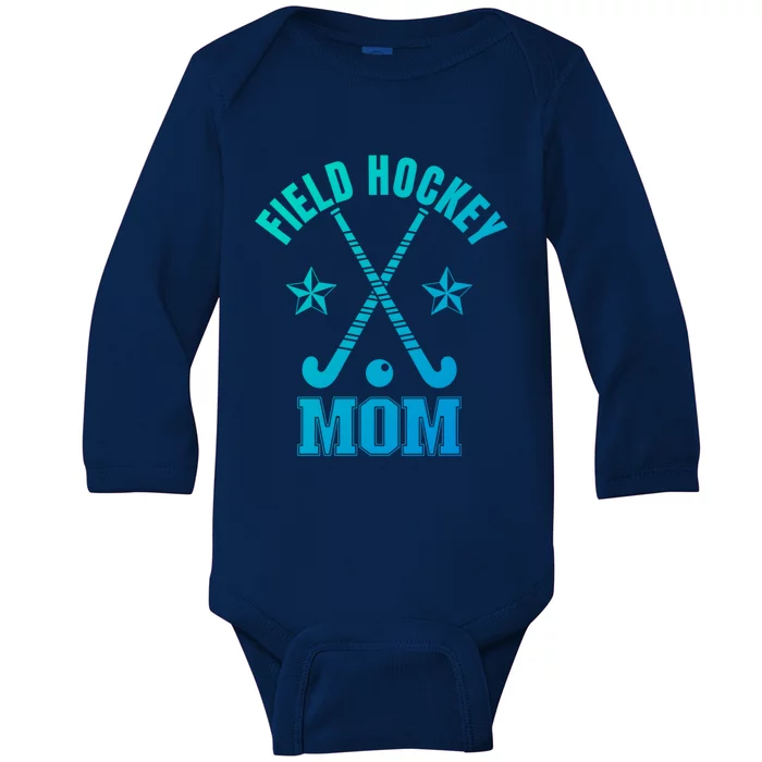 Field Hockey Mom Cute Gift Baby Long Sleeve Bodysuit