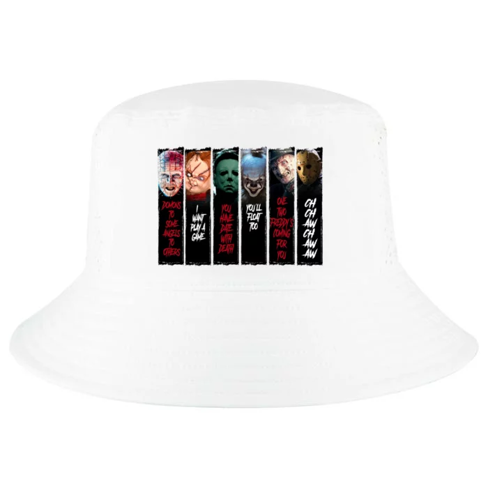 Friends Horror Movie Quote Chucky Myers Pennywise Freddy Voorhees Cool Comfort Performance Bucket Hat