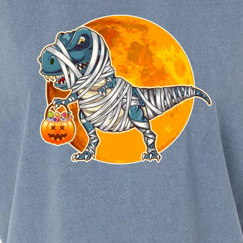 Funny Halloween Mummy TRex Garment-Dyed Women's Muscle Tee