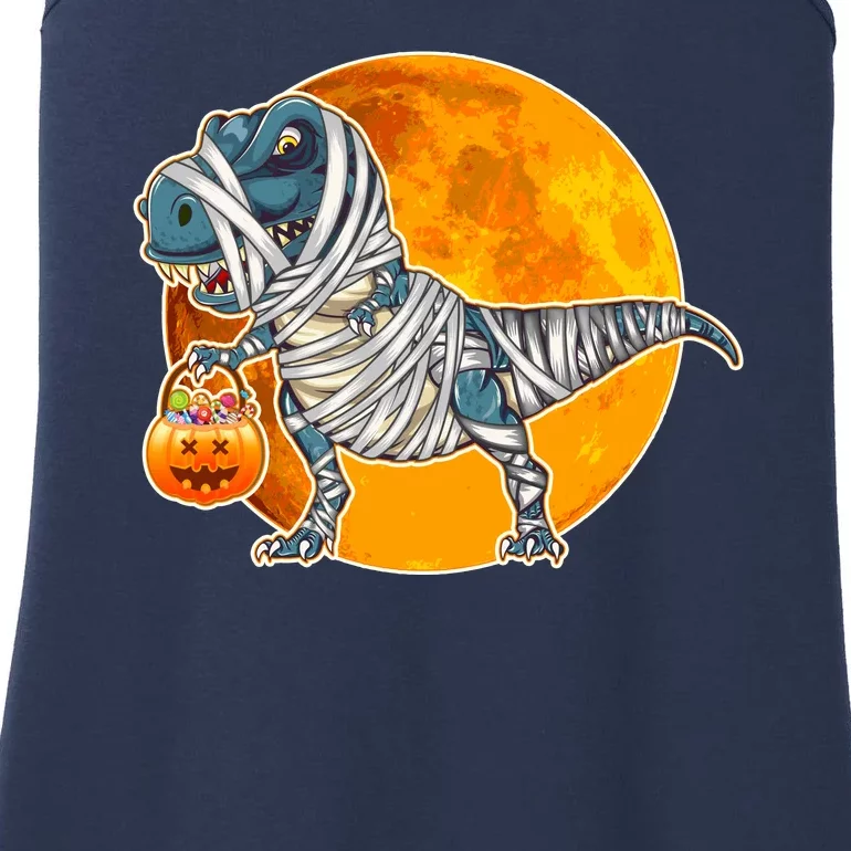 Funny Halloween Mummy TRex Ladies Essential Tank