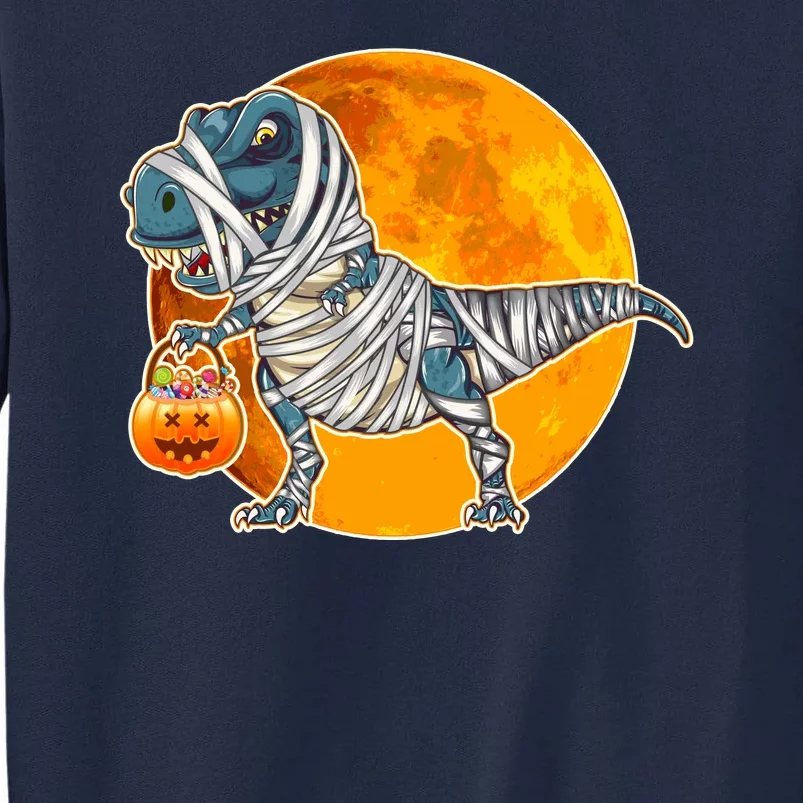 Funny Halloween Mummy TRex Tall Sweatshirt