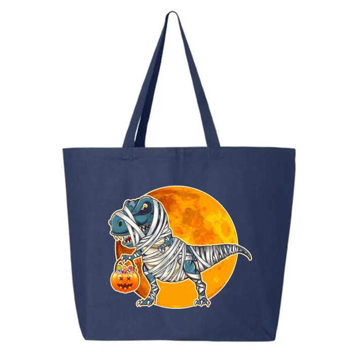 Funny Halloween Mummy TRex 25L Jumbo Tote