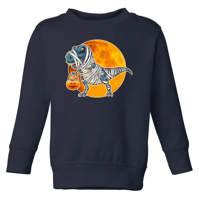 Funny Halloween Mummy TRex Toddler Sweatshirt