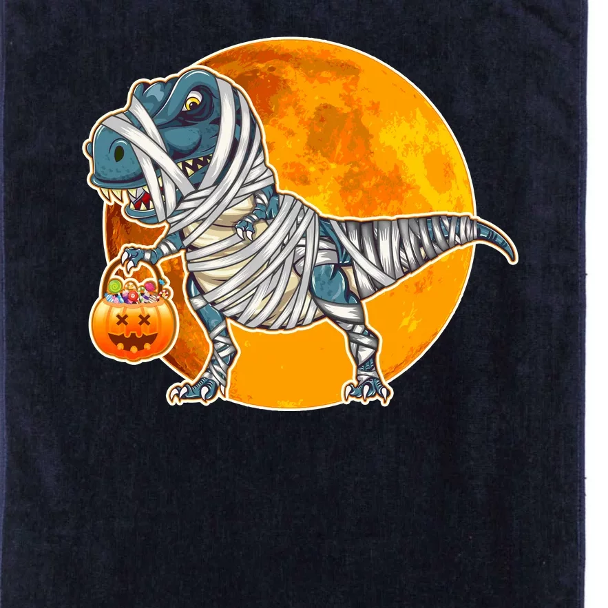 Funny Halloween Mummy TRex Platinum Collection Golf Towel