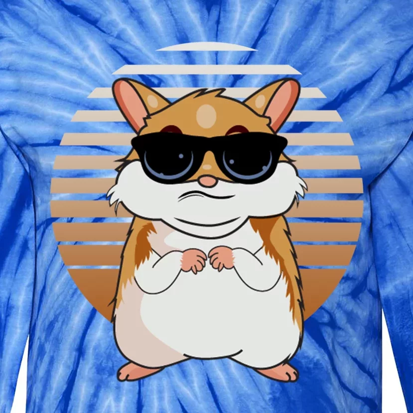 Funny Hamster Meaningful Gift Tie-Dye Long Sleeve Shirt