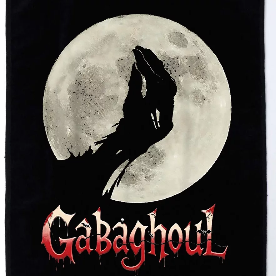 Funny Hand Moon Gabagool Halloween Platinum Collection Golf Towel