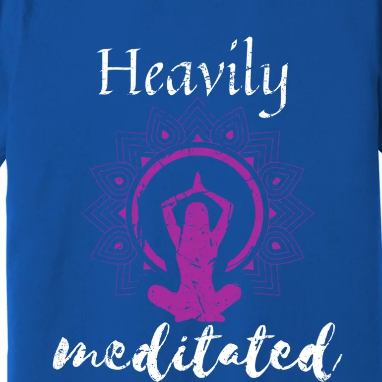 Funny Heavily Meditation Spiritual Yoga Meditated Dala Funny Gift Premium T-Shirt