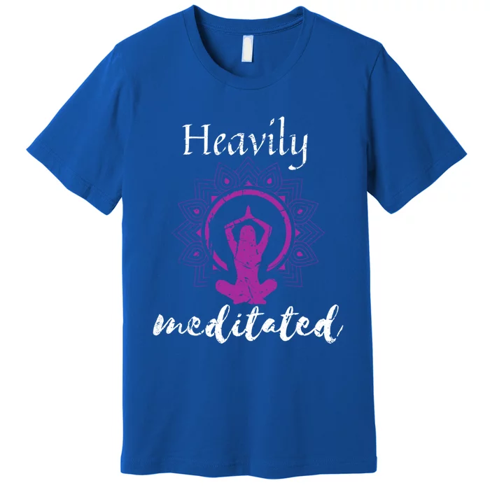 Funny Heavily Meditation Spiritual Yoga Meditated Dala Funny Gift Premium T-Shirt