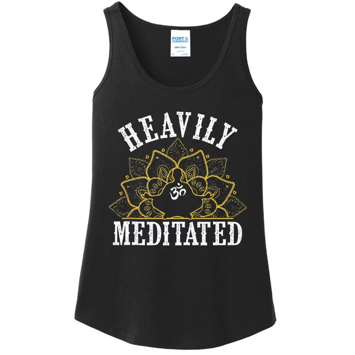 Funny Heavily Meditated Meditation Yoga Ladies Essential Tank