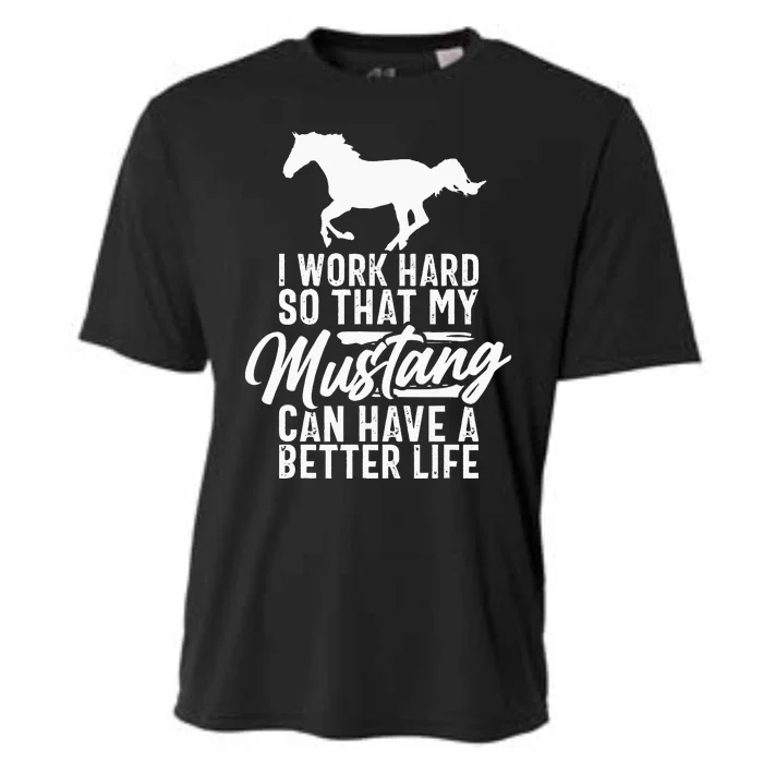 Funny Horse Mustang Lover Tee Horse Owner Cooling Performance Crew T-Shirt