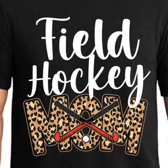 Field Hockey Mom Leopard Cheetah Field Hockey Mom Gift Pajama Set