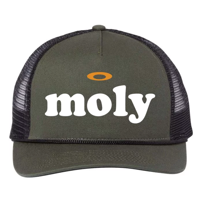 Funny Holy Moly Cool Gift Retro Rope Trucker Hat Cap