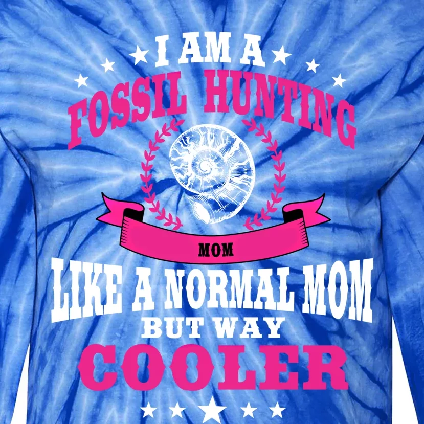 Fossil Hunting Mom Outfit Fossil Hunter Cute Gift Tie-Dye Long Sleeve Shirt