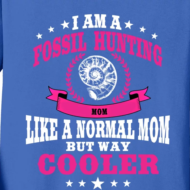 Fossil Hunting Mom Outfit Fossil Hunter Cute Gift Kids Long Sleeve Shirt