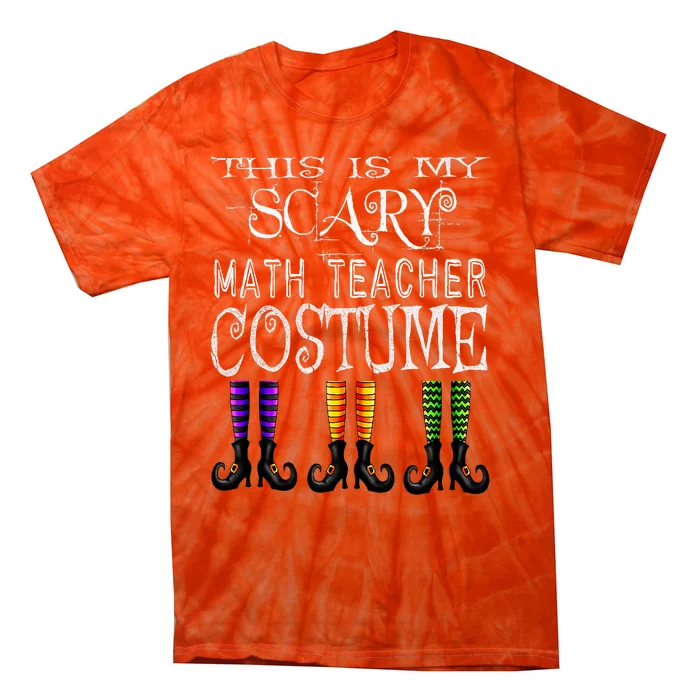 Funny Halloween Math Teacher Costume Tie-Dye T-Shirt