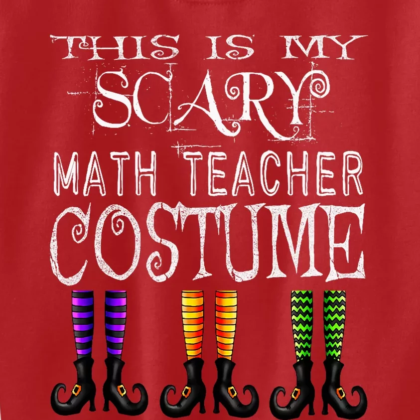 Funny Halloween Math Teacher Costume Kids Sweatshirt