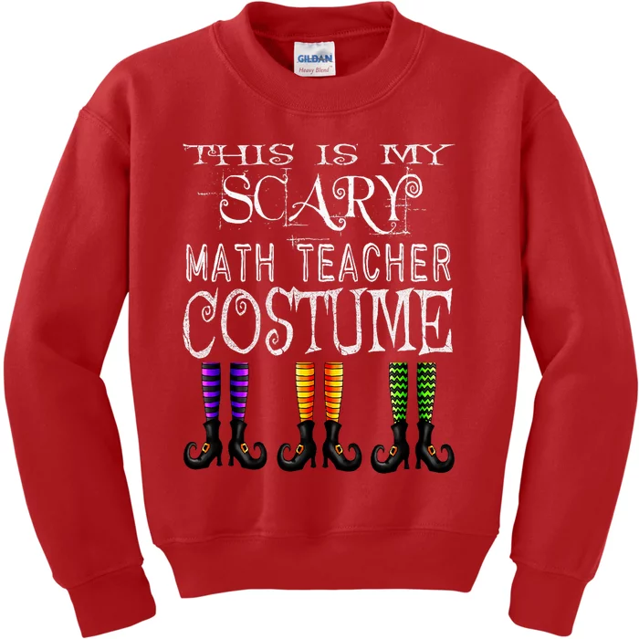 Funny Halloween Math Teacher Costume Kids Sweatshirt